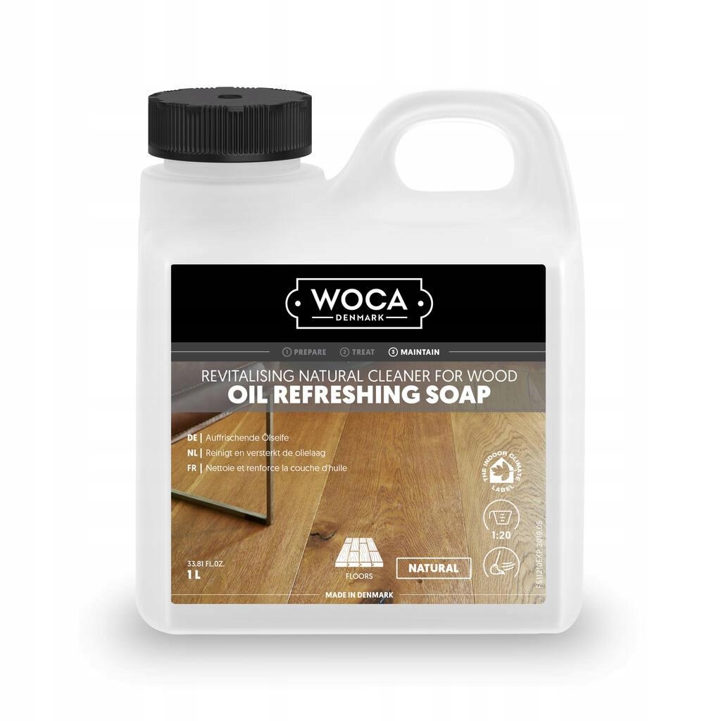 Woca Oil Refreshing Soap Natural 1L mýdlo s olejem