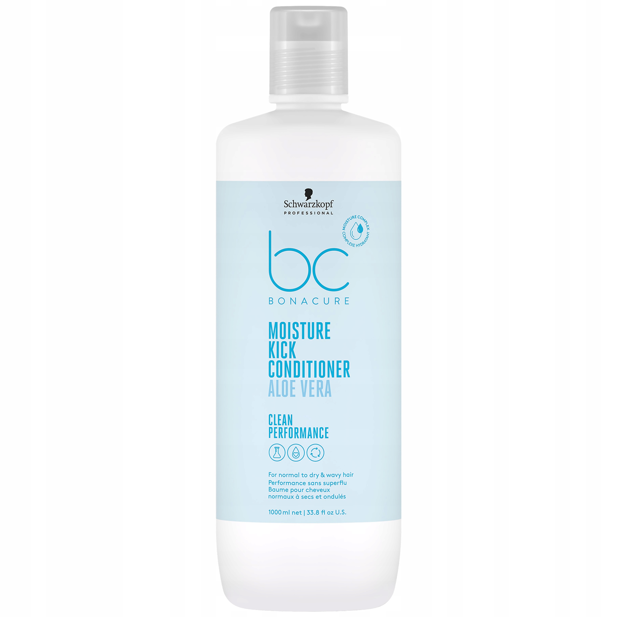 Schwarzkopf Bonacure Moisture Kick vyhlazuje a usnadňuje rozčesávání 1000 ml