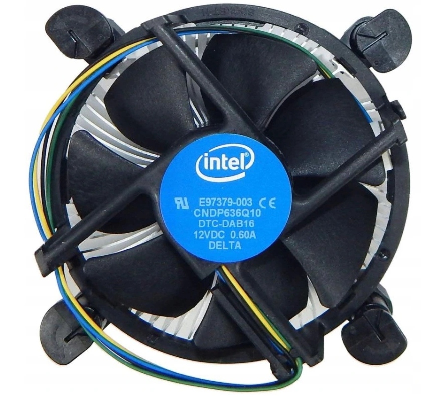 Oryginalne chłodzenie Cpu Intel Lga 1150 1155 1156 1200 Delta 0,6A