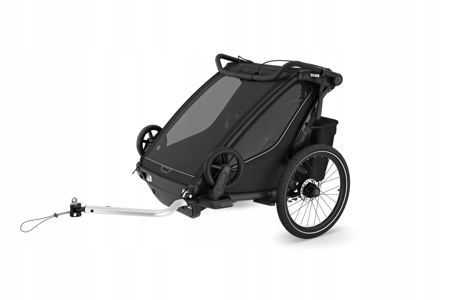 Przyczepka rowerowa dla dzieci Thule Chariot Sport 2 double Black