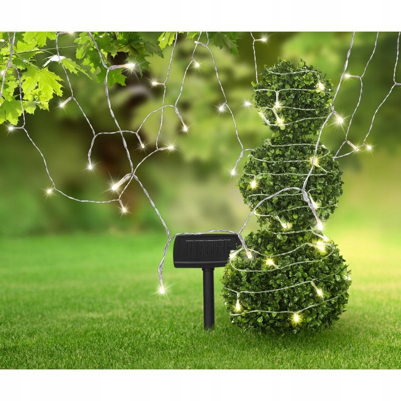 Solární Led světla do zahrady 120x0,06W černá Globo Lighting