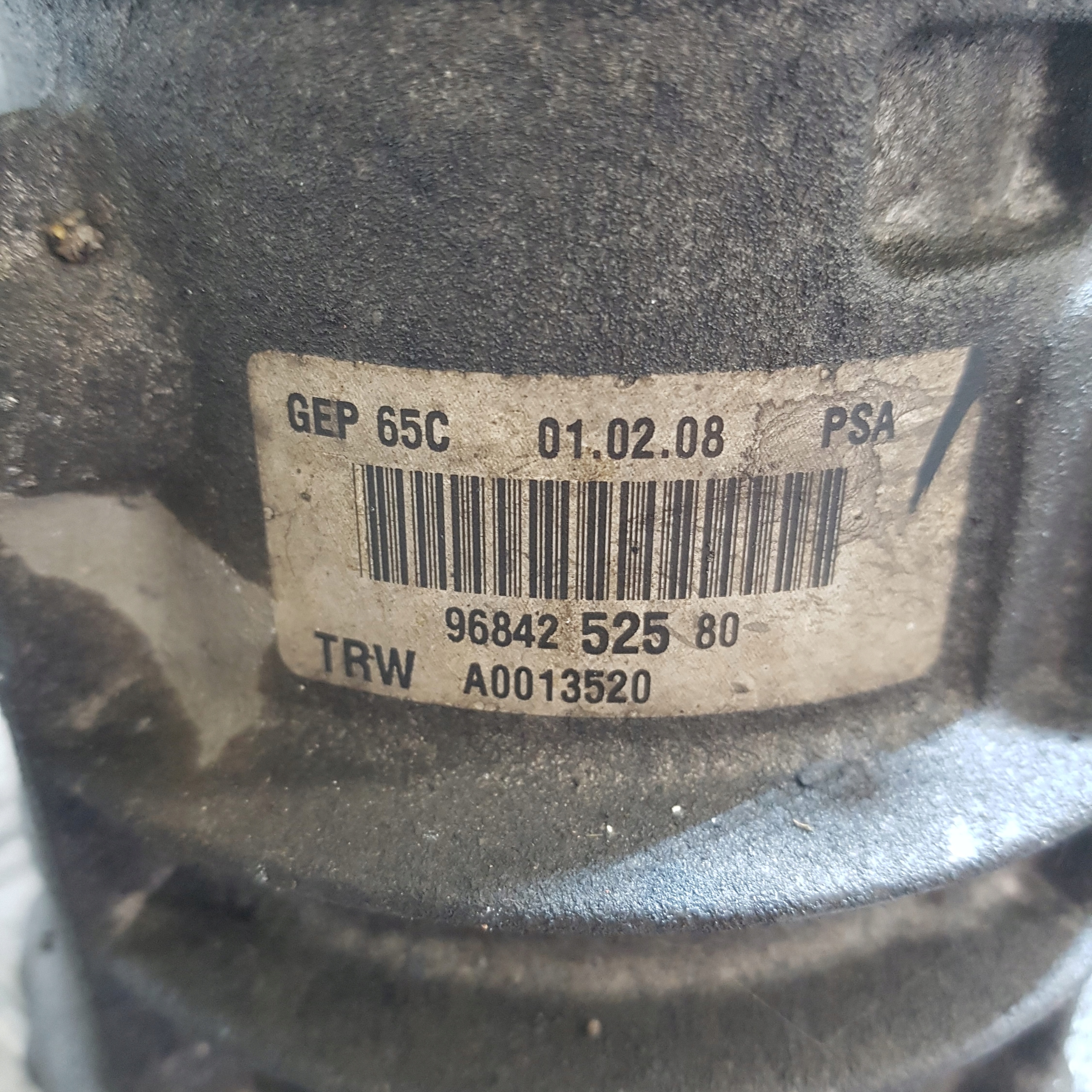 servo pump electrical CITROEN C4 PICASSO 1 9684252580