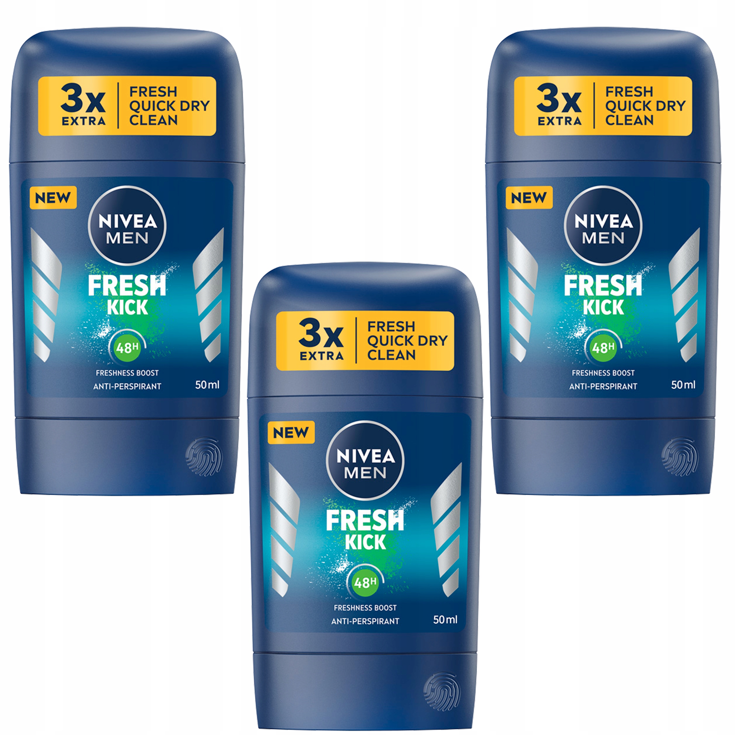 

Nivea Men Antyperspirant w sztyfcie Fresh Kick *3