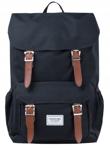 Batoh Puccini Legacy s kapsami, 31x15x47, černý, 21 l