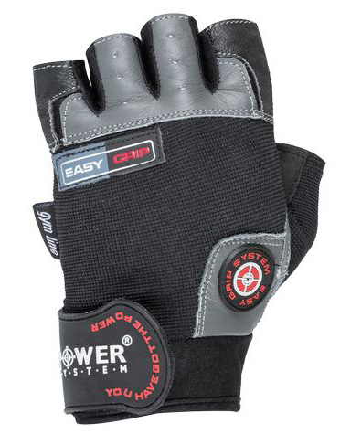 POWER SYSTEM RĘKAWICZKI EASY GRIP-BLACK GREY-S
