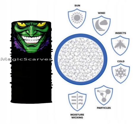 CHUSTA wielofunkcyjna KOMIN opaska BANDANA -Tanio! Marka inna