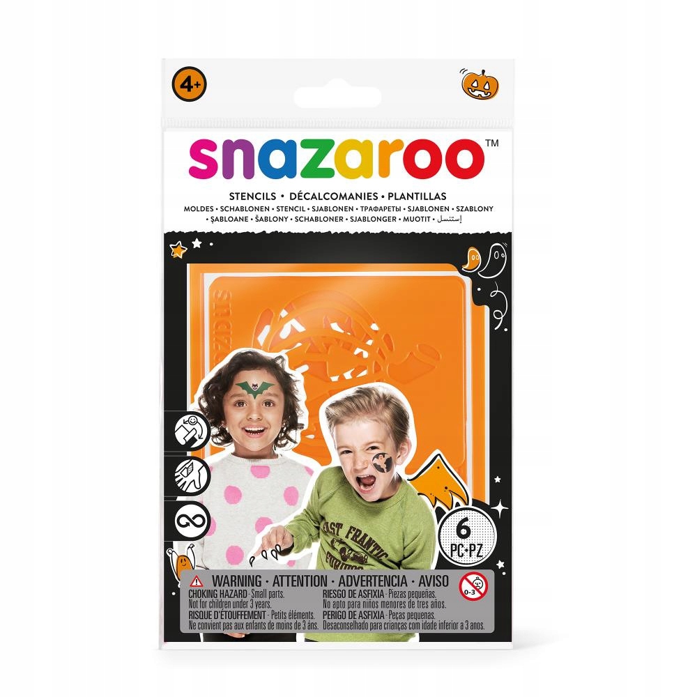 

Szablony do malowania twarzy na Halloween Snazaroo