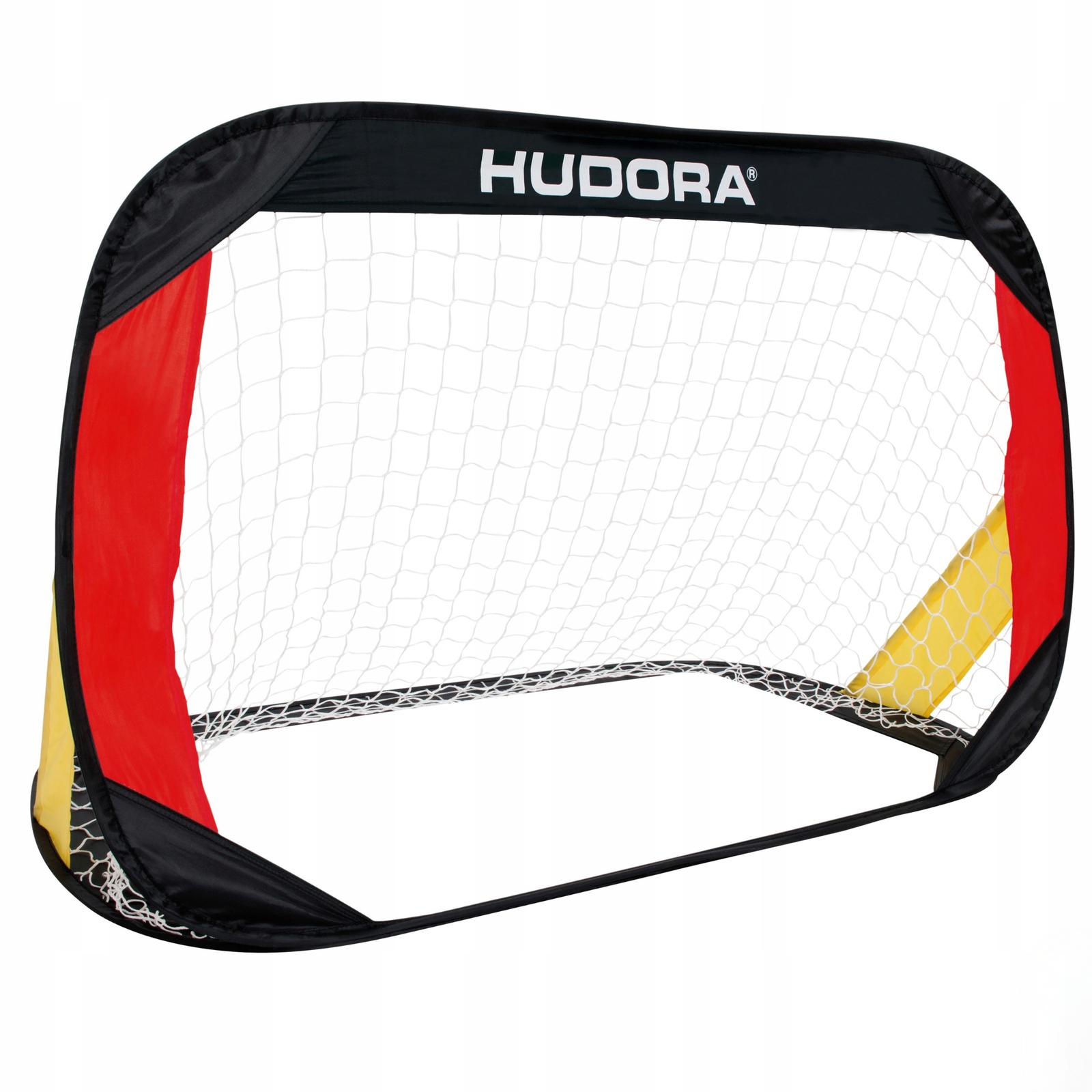 Zestaw Bramek Piłkarskich Hudora Pop-up Czarno-czerwono-złota 120x80 CM