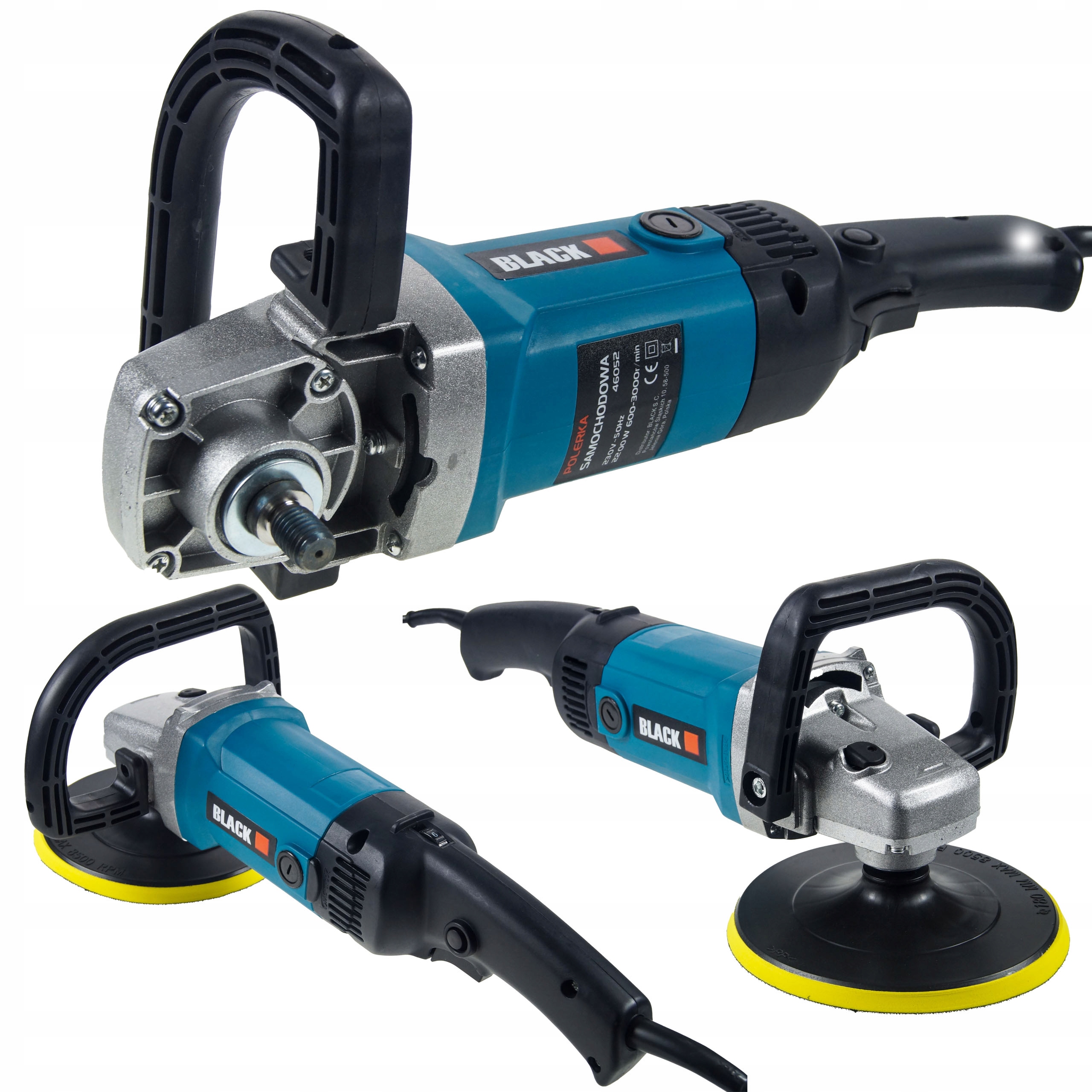 NIEZAWODNA MOCNA POLERKA SAMOCHODOWA SZLIFIERKA 2200W EAN (GTIN) 5902280027065