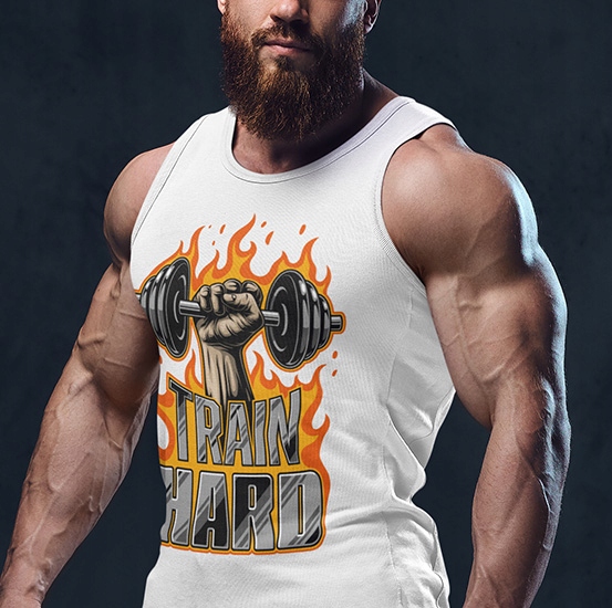 TANK TOP SIŁOWNIA TRAIN3 Marka inna