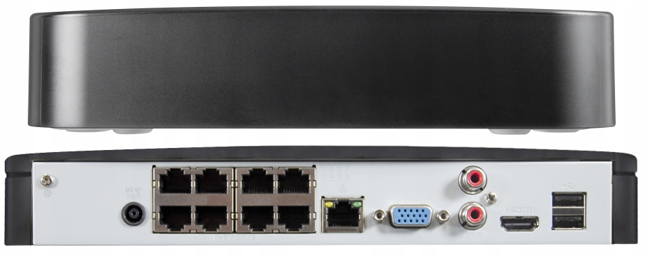 BCS-L-SNVR0801-4KE-8P(2) Rejestrator Ip 8 Kanałowy Jednodyskowy 12Mpx PoE