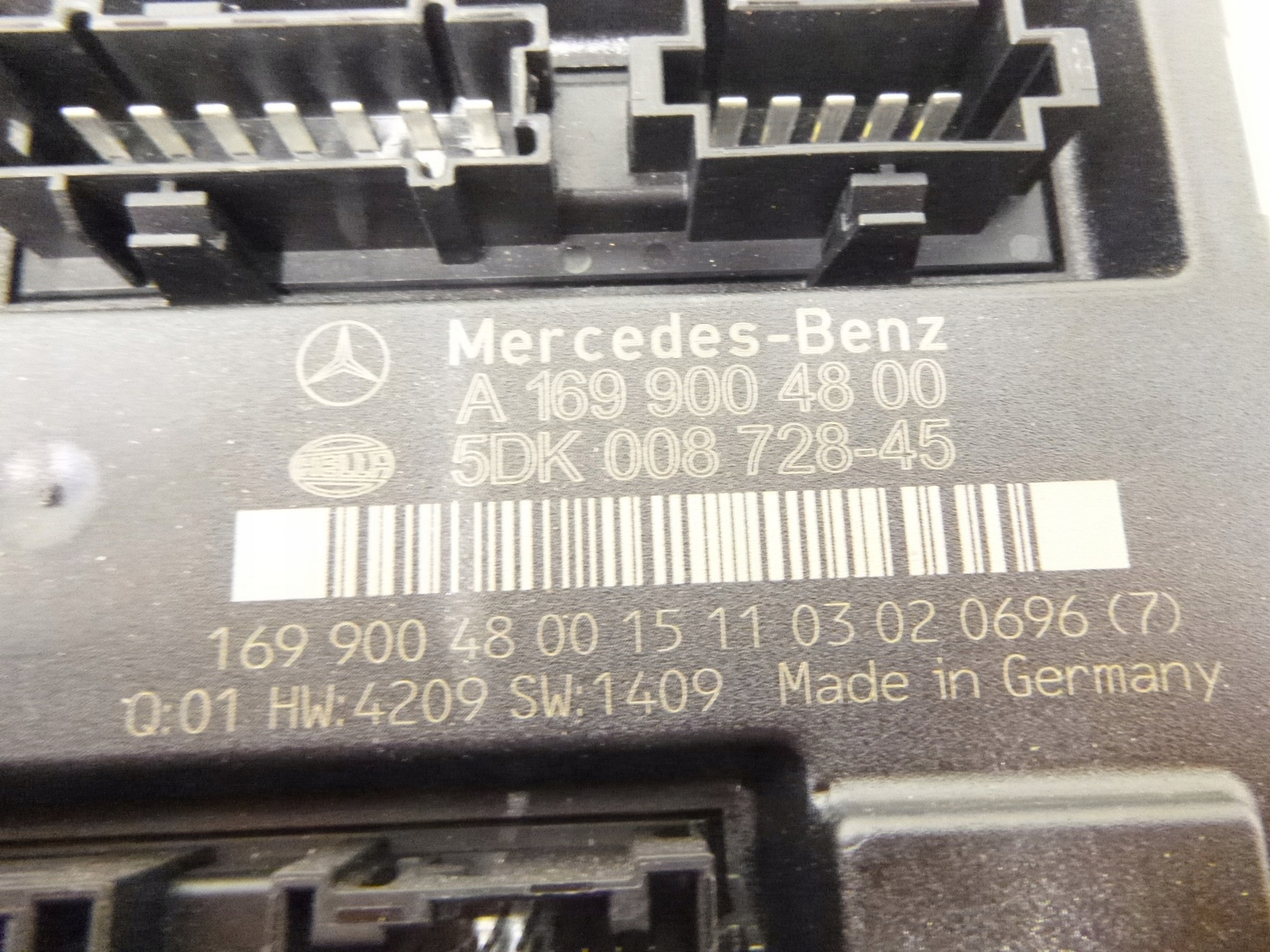 module SAM control unit A1699004800 MERCEDES W169 W245 HELLA damag. KOMFORTU