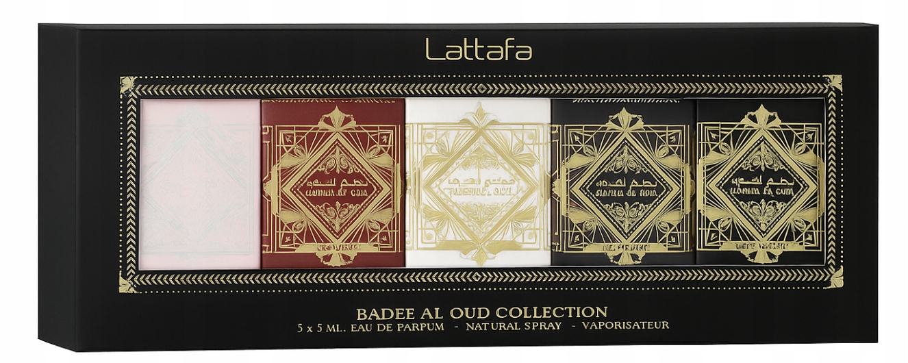 Lattafa Badee al Oud Set 5 ml Edp cestovní velikost vůně unisex