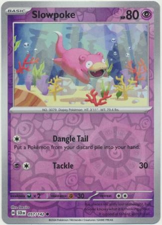 Slowpoke - 057/142 - Common Reverse Holo Pokemon