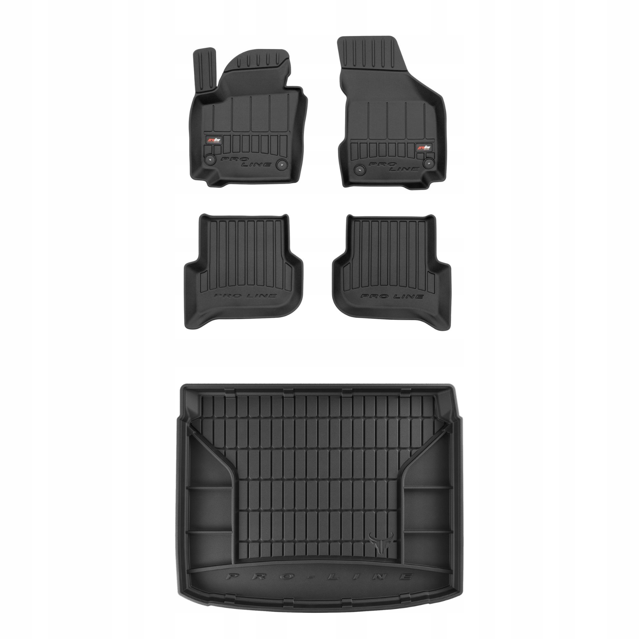 Sada gumových kobercov a rohoží pre Seat Altea 2004-2015