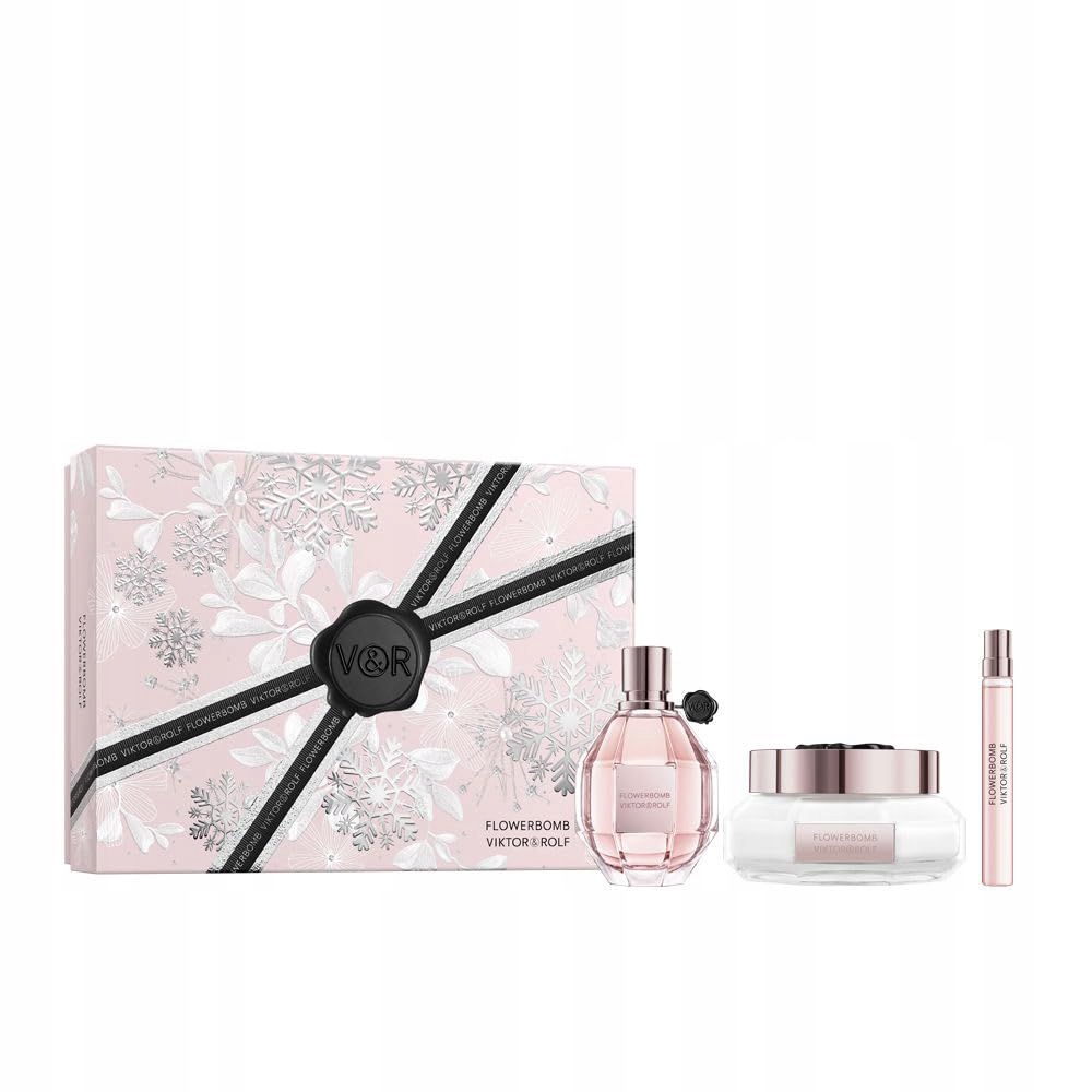 Viktor+rolf Flowerbomb – Parfémovaná Voda 100 Ml+telový Krém 200 Ml+voda Pe