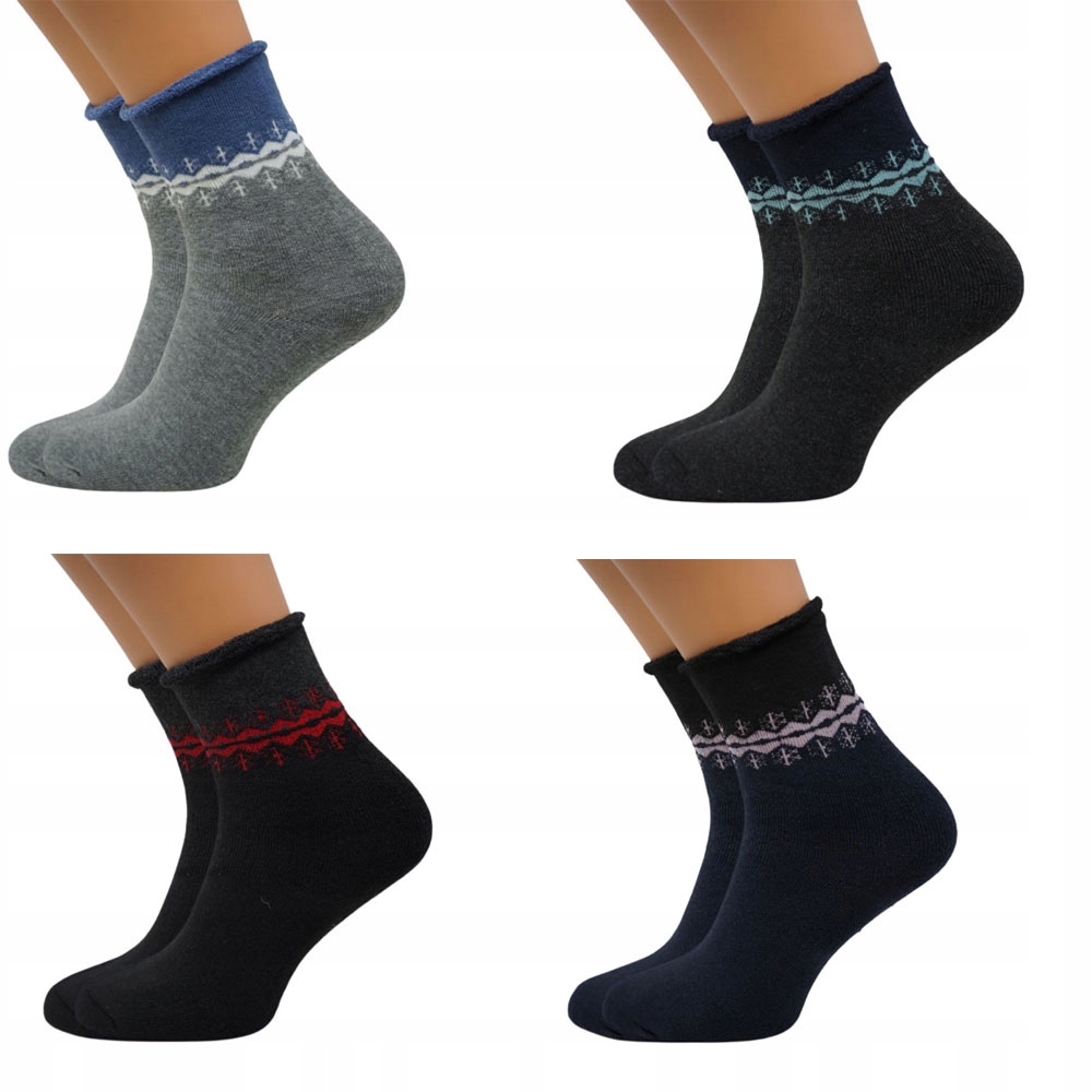 

3x Ciepłe Skarpetki Thermo Zdrowotne Damskie 35-38