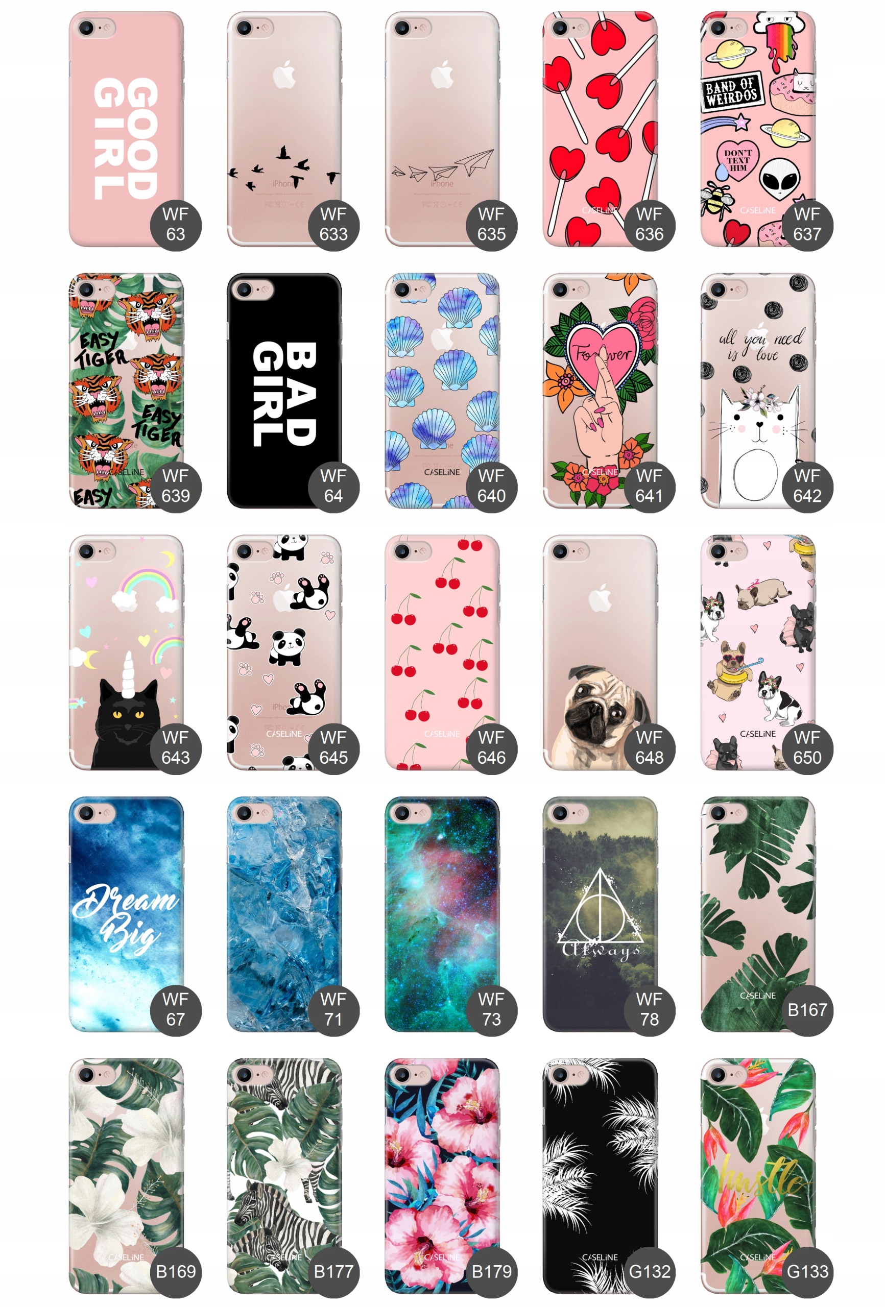 Etui case ultra guma wzory do iPHONE 8