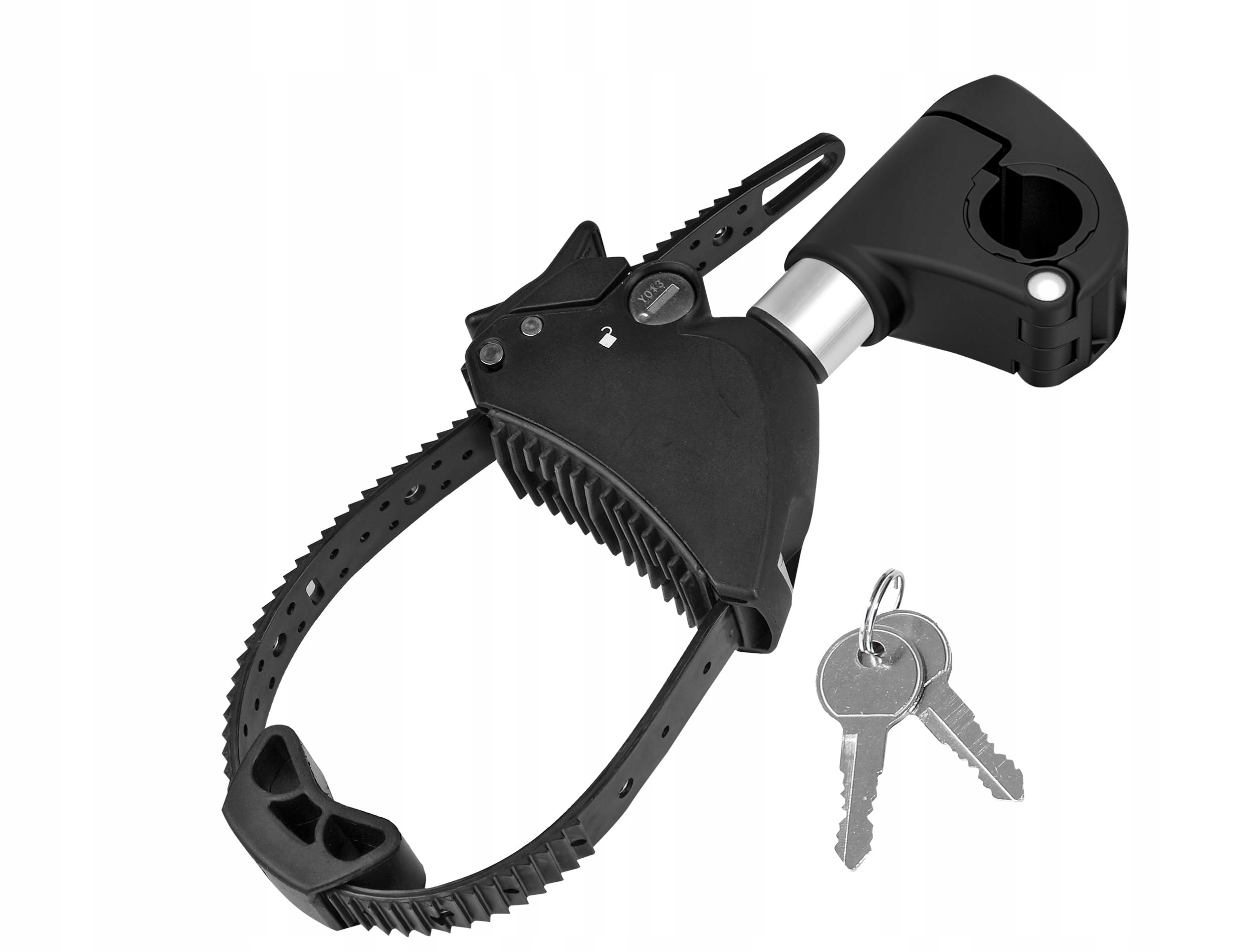 Uchwyt Na Ramę Krótki Ø 25+30MM, Czarny/srebrny