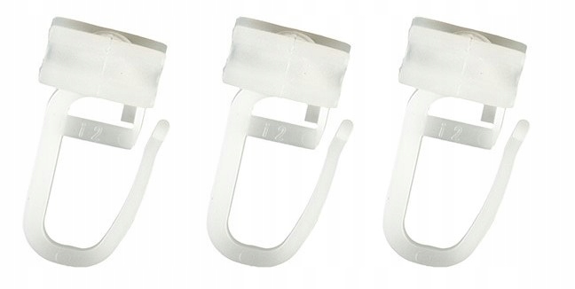 AGRAFKA ZE ŚLIZGACZEM DO SZYN ALUMINIOWYCH 10SZTUK