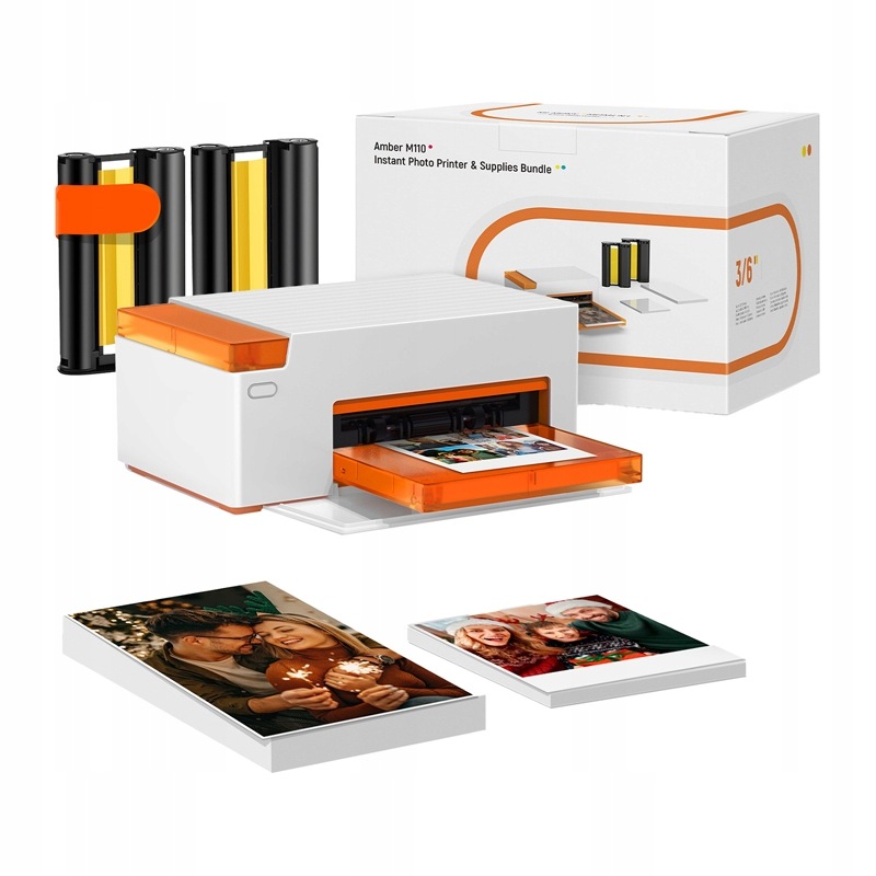 Přenosná fototiskárna Liene Amber M110 4x6" s 60 listy papíru