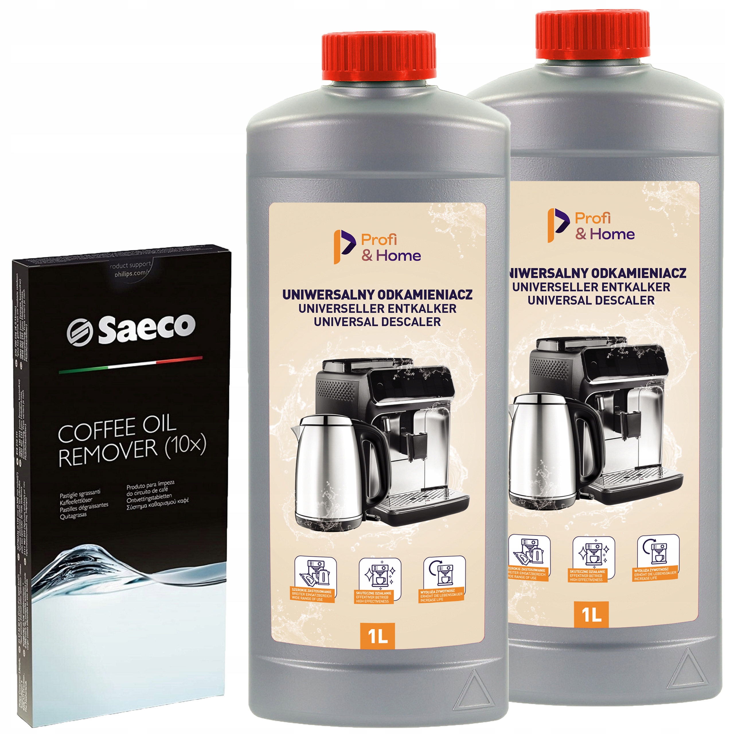 Sada na čištění kávovaru Saeco Philips Delonghi Odvápňovač Tablety