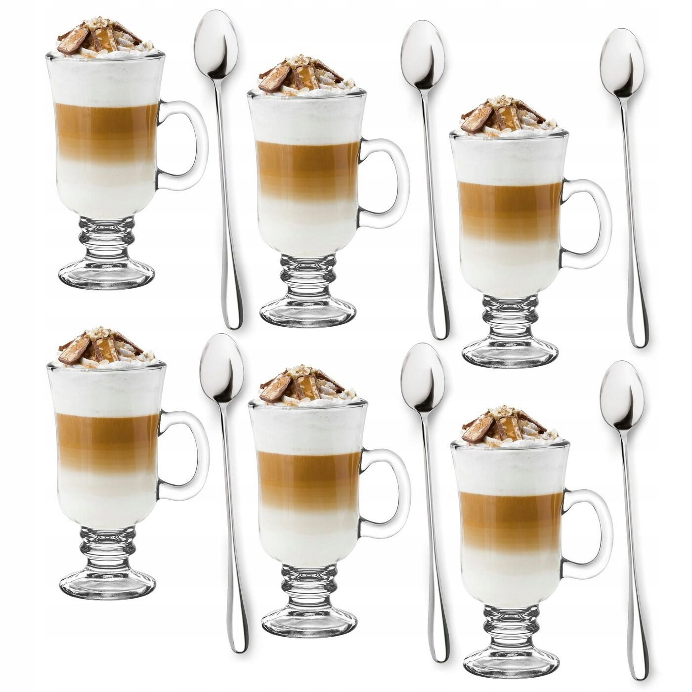

Szklanki Do Kawy Irish Latte 6szt +łyżeczki Tadar