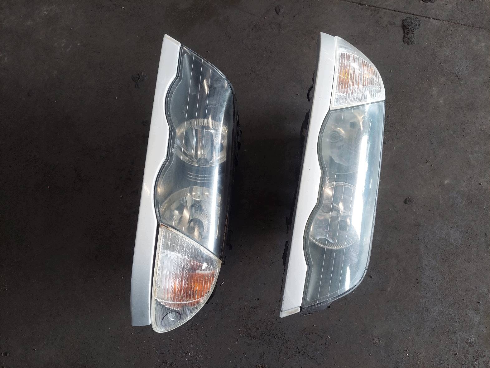 complete front bonnet bumper light BMW E46 354/7 TITANSILBER METALLIC