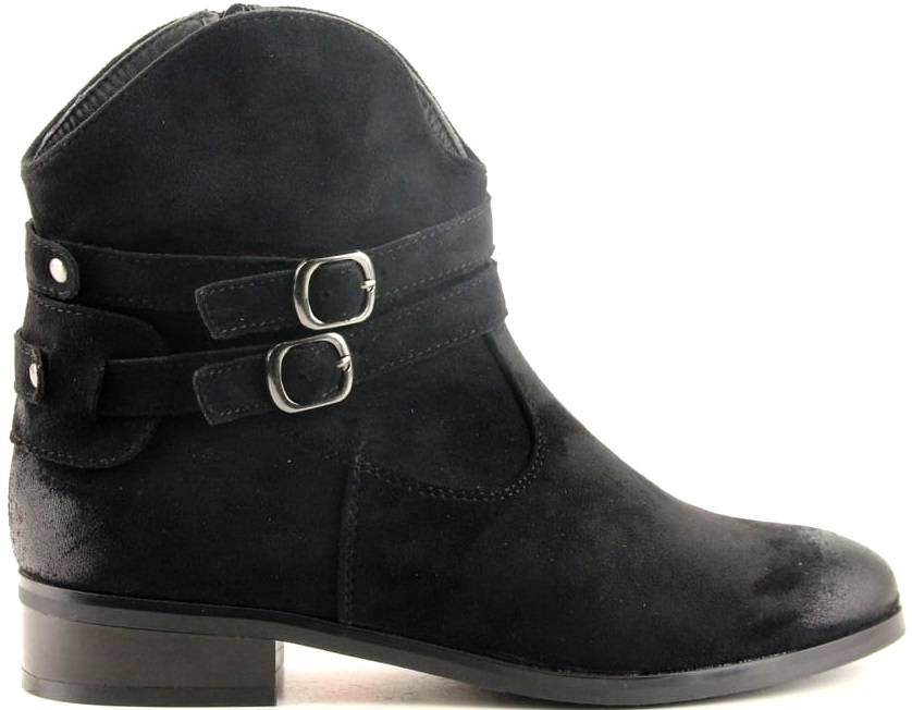 iBUTY Kotníkové Boty Štyblety Kovbojské Boty 10616 Černé 37