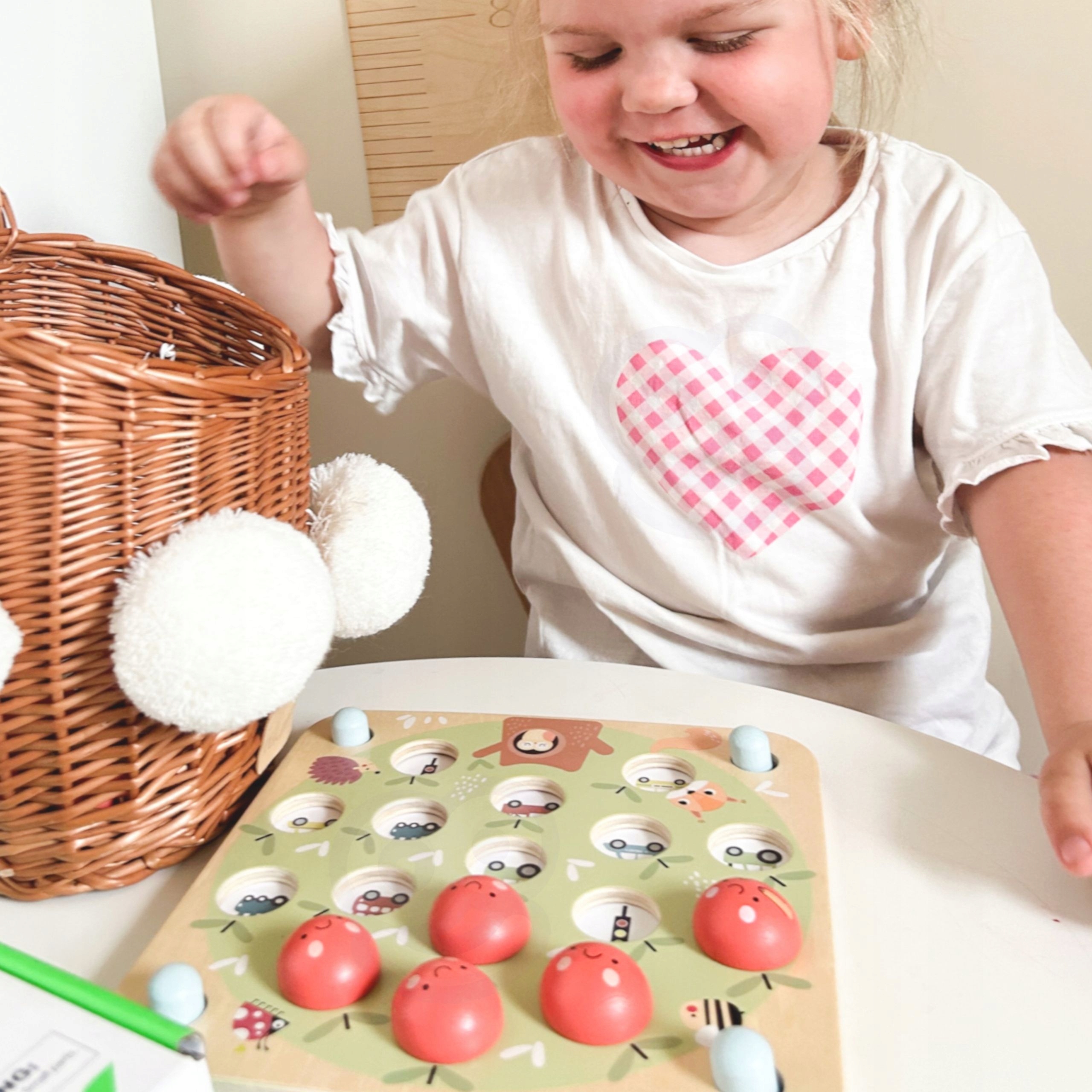 MEMORY GRA PAMIĘCIOWA JABŁUSZKA EDUKACYJNA ZNAJDŹ OBRAZEK GAME TOOKY TOY Kod producenta TH452