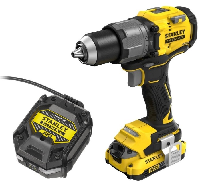 Wiertarko-wkrętarka Stanley FatMax V20 SFMCD726D1 18V Zestaw 1x 2 Ah