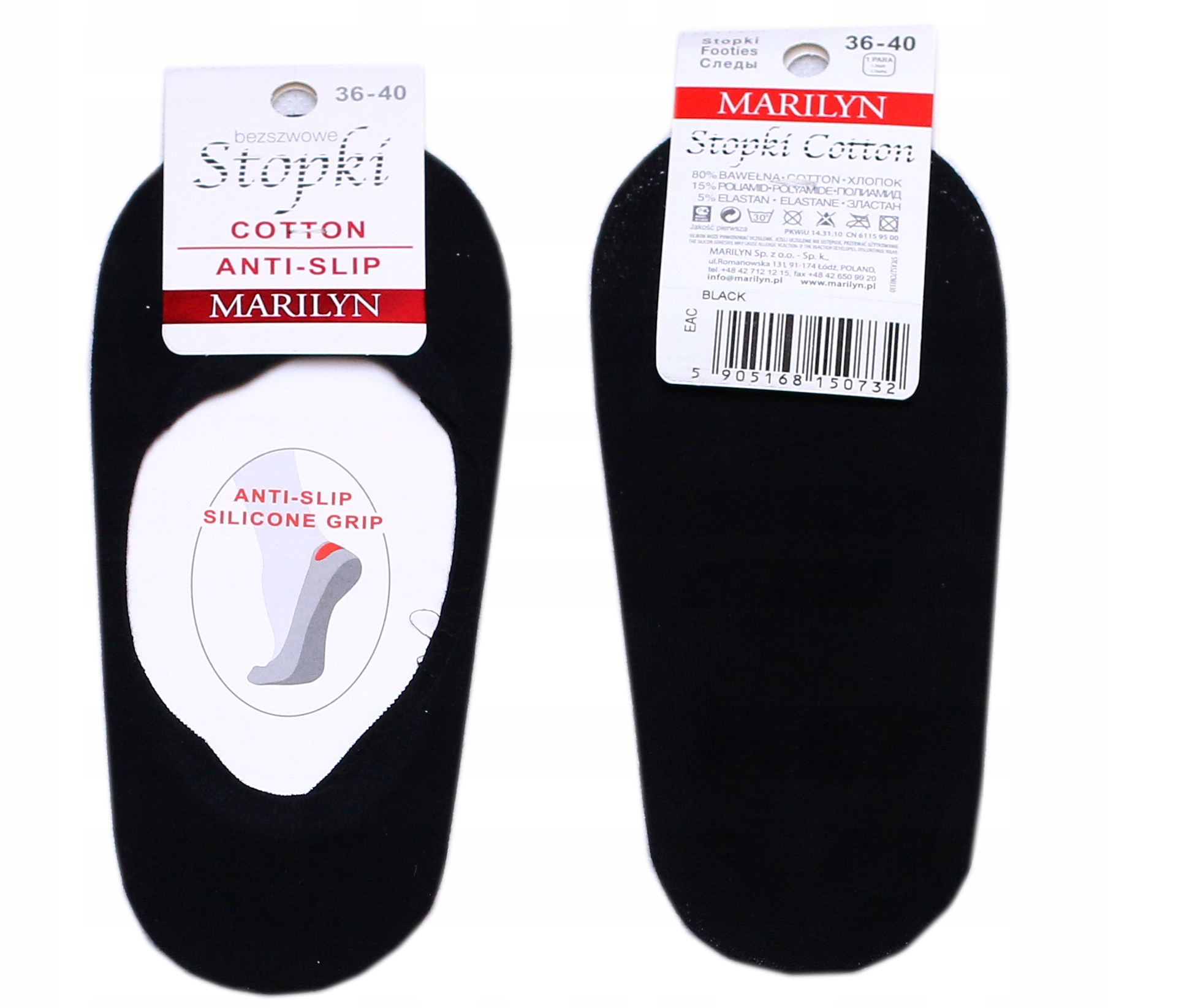 

Marilyn Stopki Cotton 36-40 black silikon Anti Sli