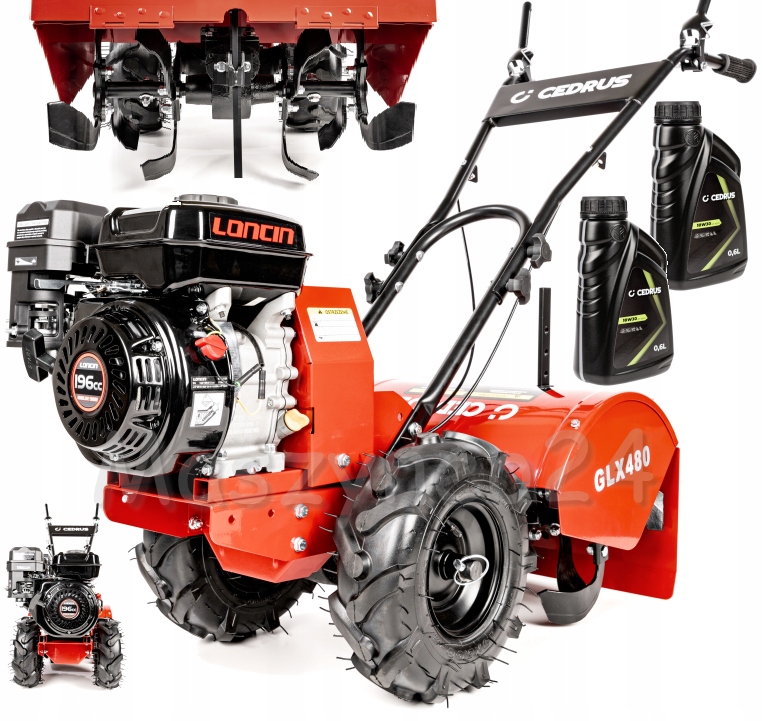 Glebogryzarka spalinowa na kołach Cedrus GLX480 F Loncin 48cm 6,5 Km Maxx