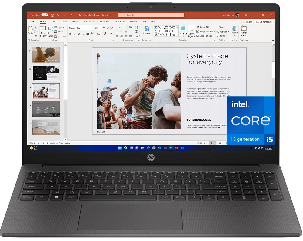 Laptop Hp 250 G10 AK9P9AT, 15.6" Fhd, i5-1334U, 8GB Ram, 512GB Ssd