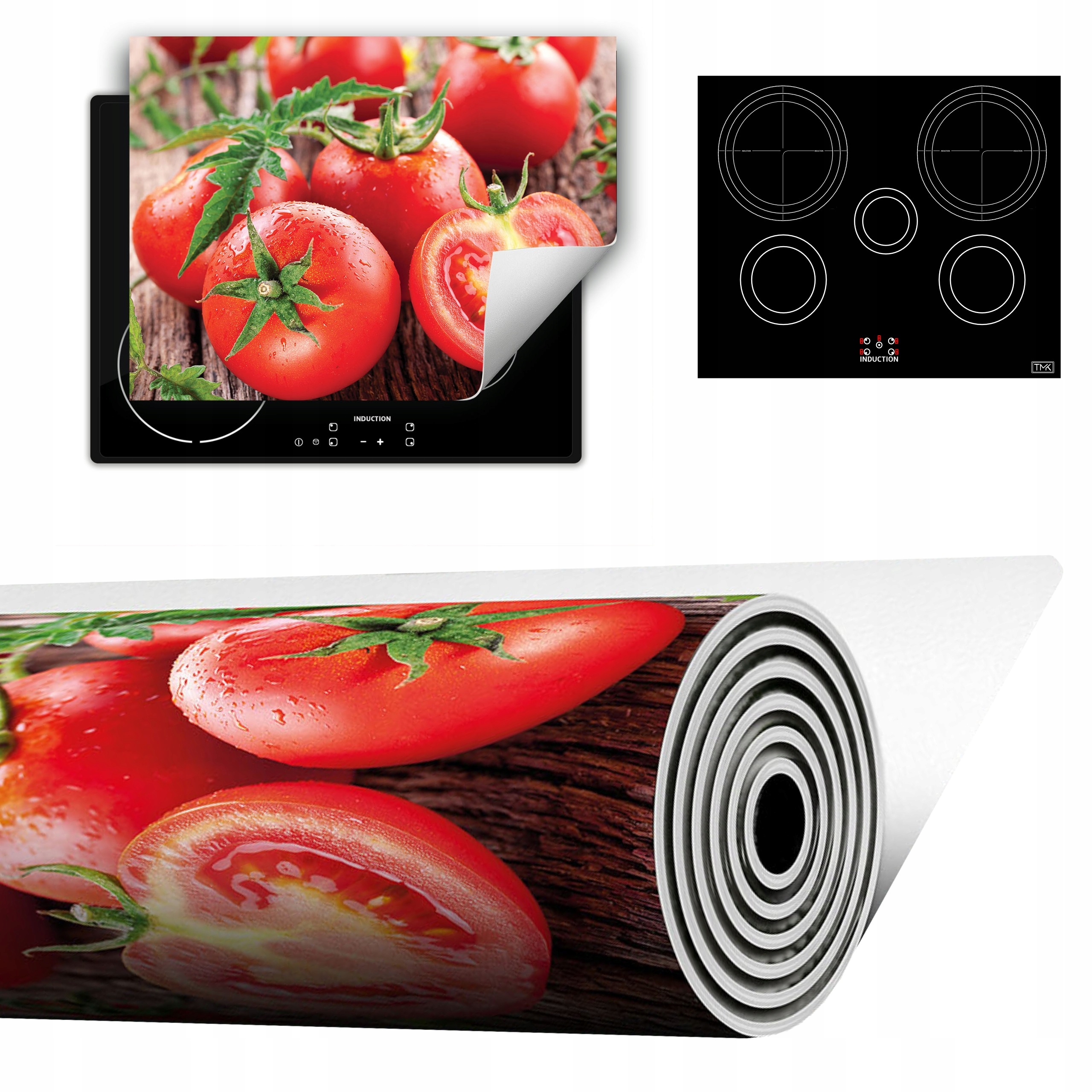 Vinylová Podložka Do Kuchyně Více Místa 70x52 Dřevo Rajčata