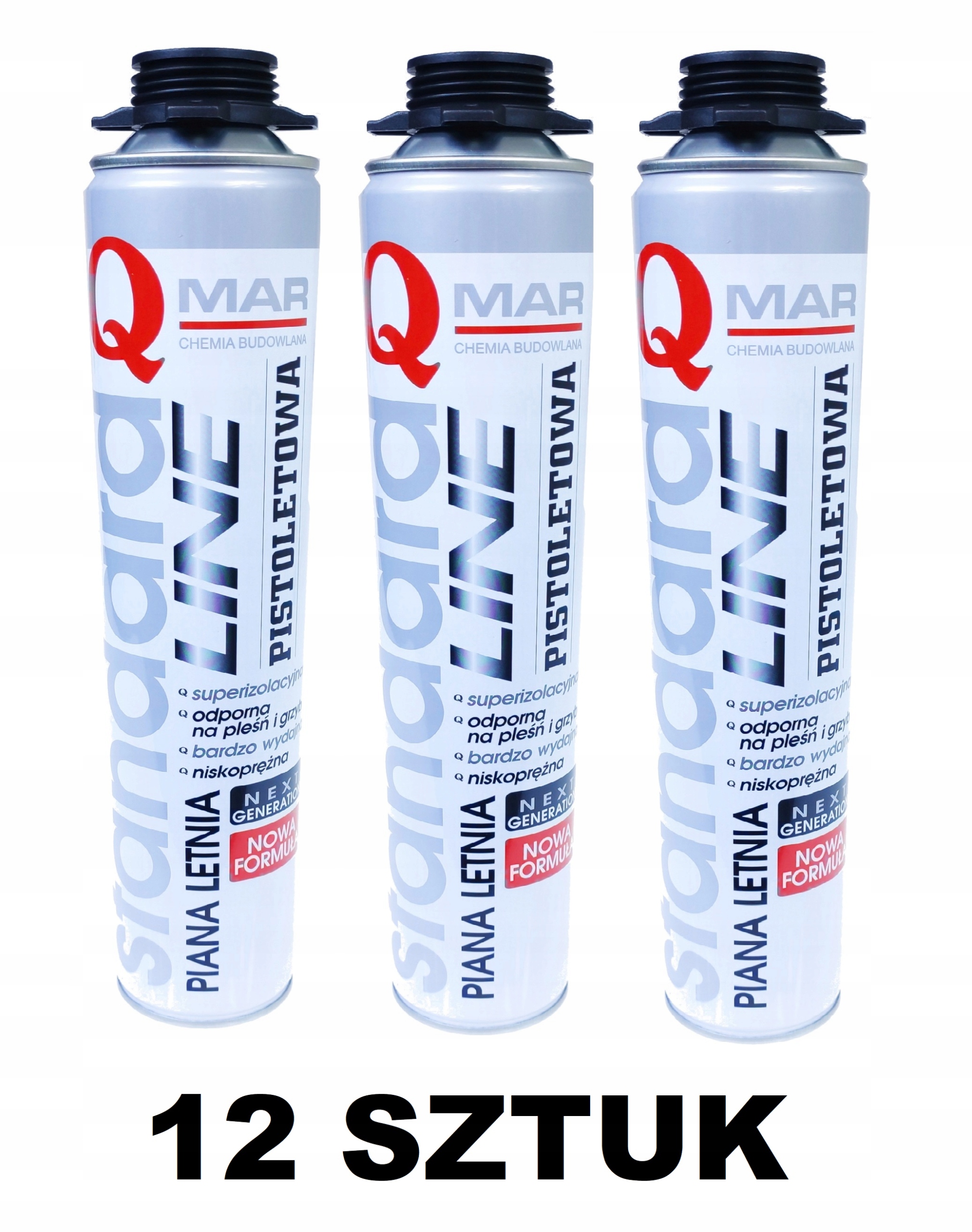 

12x Piana Pianka Qmar Montażowa Pistoletowa 750ml