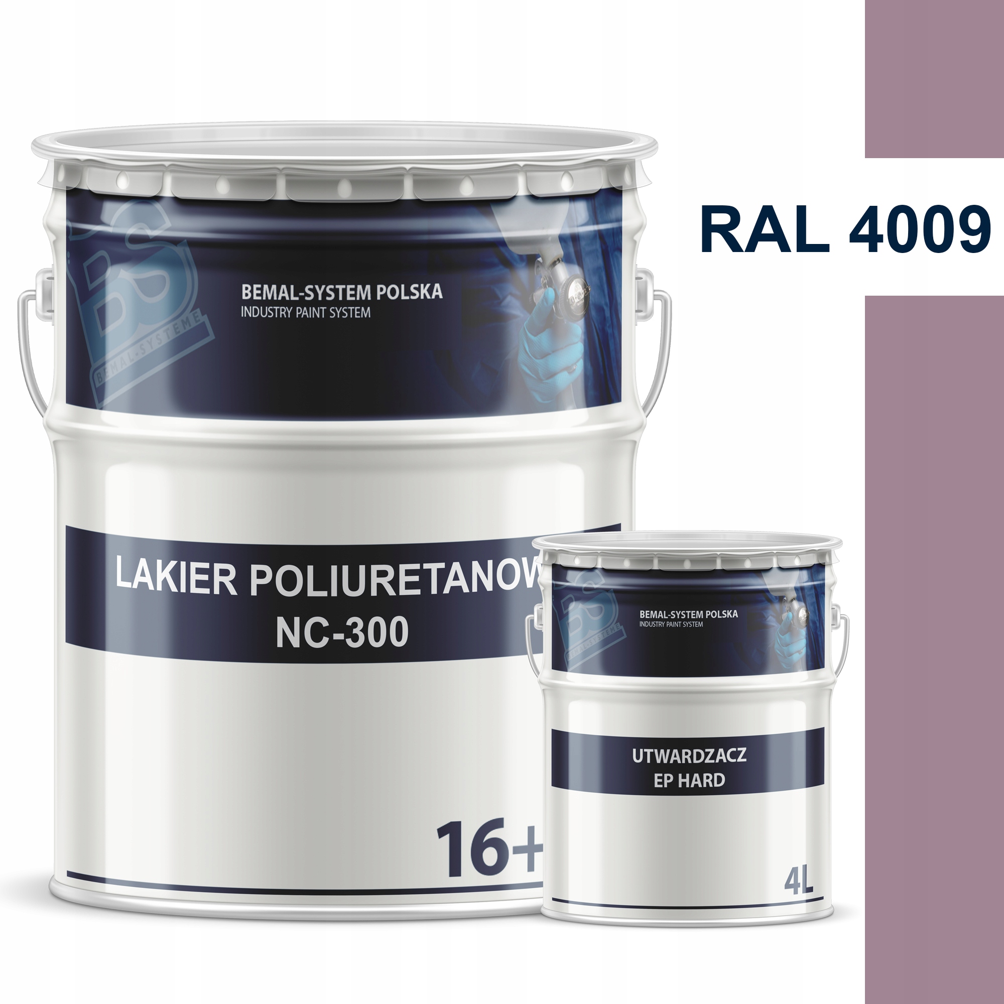 BEMAL FARBA OKRĘTOWA - LAKIER POLIURETANOWY - 20L - RAL 4009
