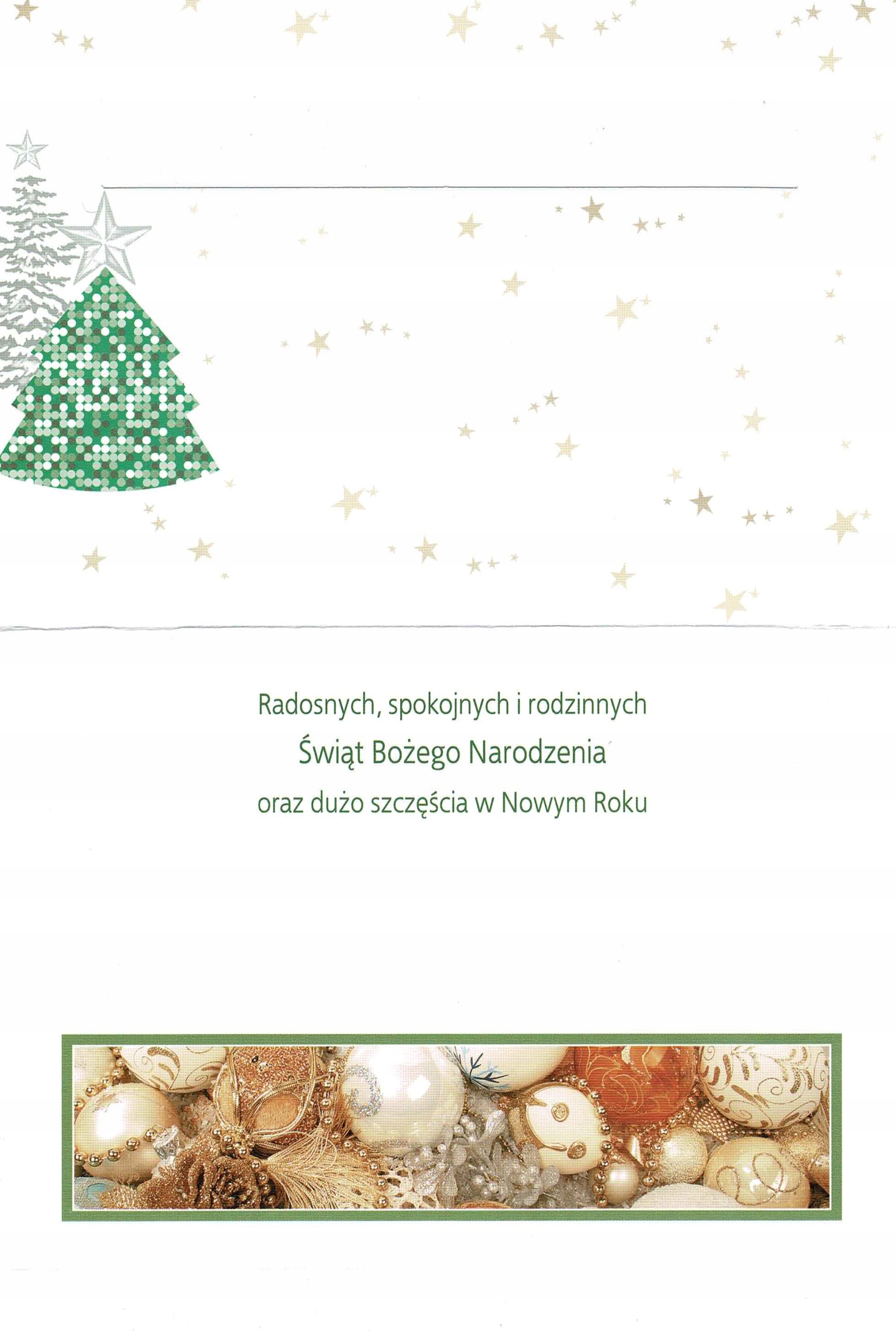 KARNET LAURKA ŚWIĘTA BOŻE NARODZENIE BN + KOPERTA Marka Pol-Mak