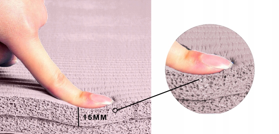 MATA DO ĆWICZEŃ JOGA FITNESS MIĘKKA GRUBA 1,5 CM NBR KARIMATA DUŻA FIT.ME Model Mata do jogi