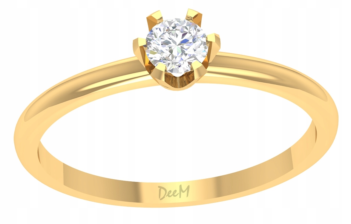 Klasický Zlatý Prstýnek Pr. 585