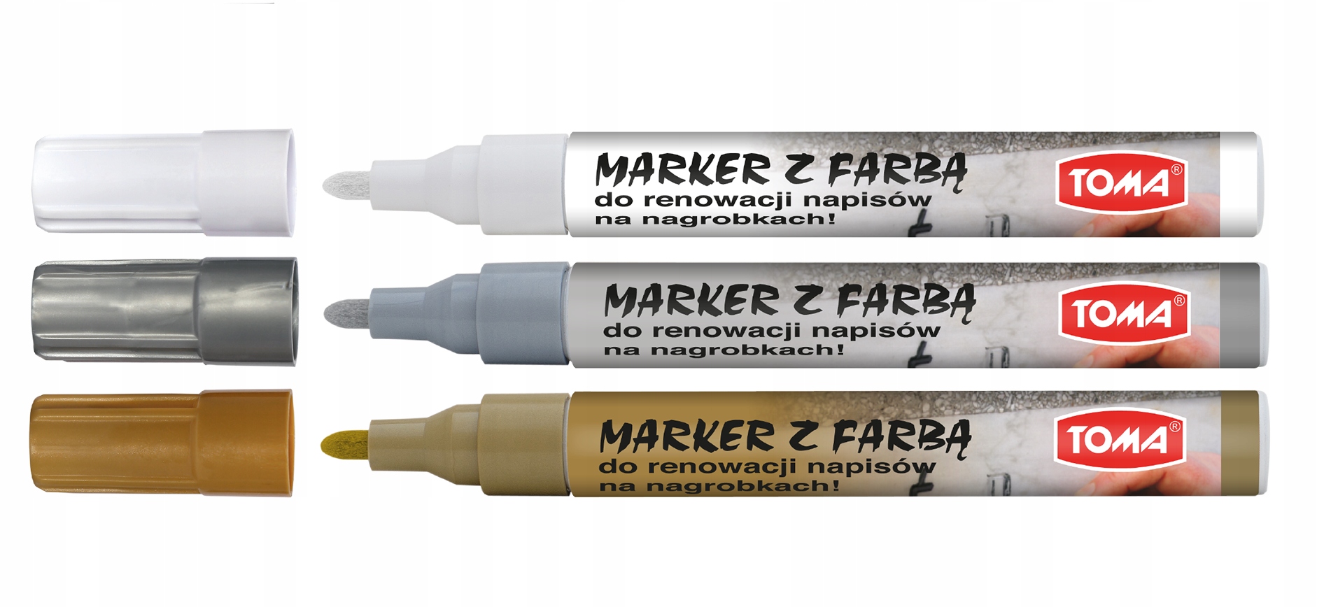 Marker do nagrobków renowacji zestaw 6 szt 3 kol EAN (GTIN) 5904870770740