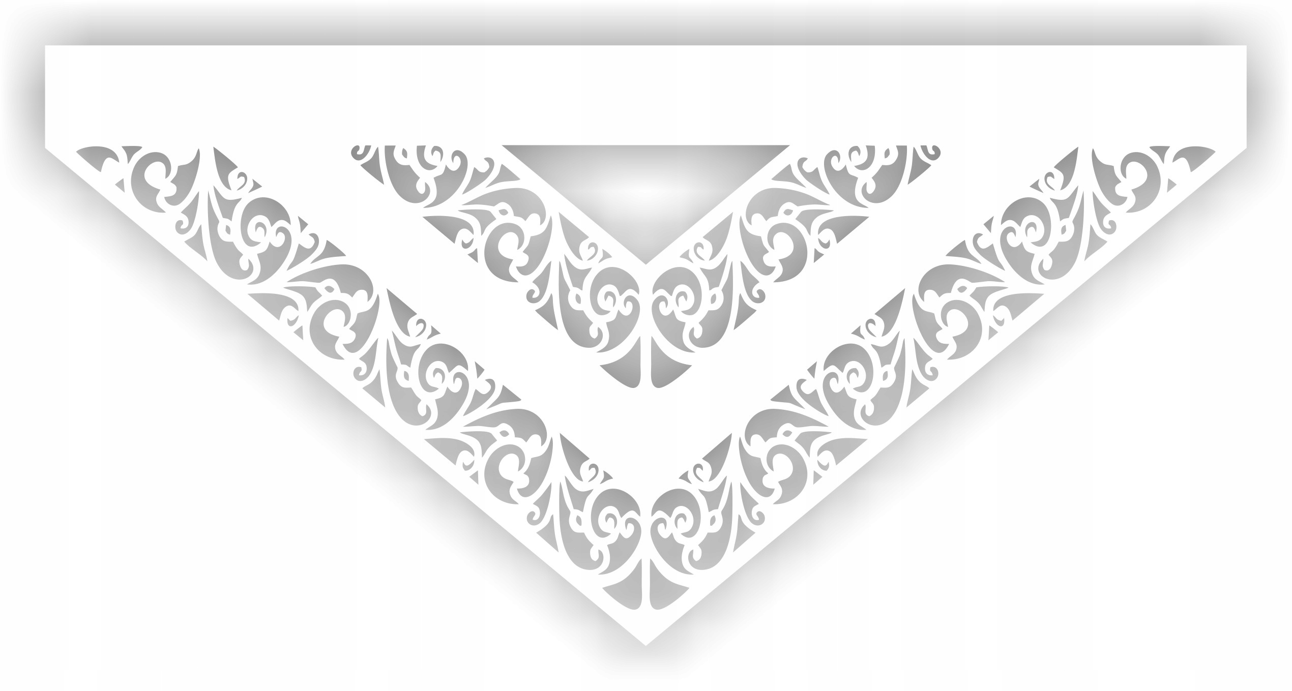 Ažur na záclony vzor PiroT7657 Tloušťka 1,5 mm kvalita Premium Bílá 140x70 cm