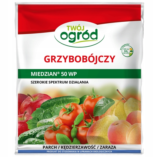 

Miedzian 50WP 50g Twój Ogród -środek grzybobójczy
