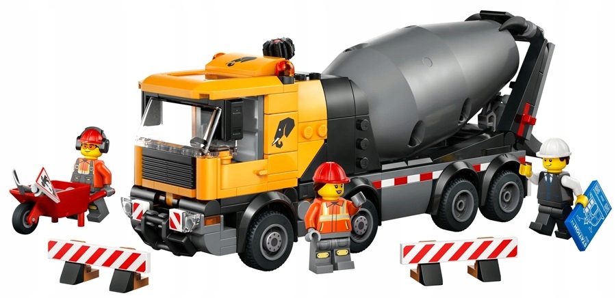 stavebnice Lego City Domíchávač Betonu stavební vozidlo 371 dílků 60478