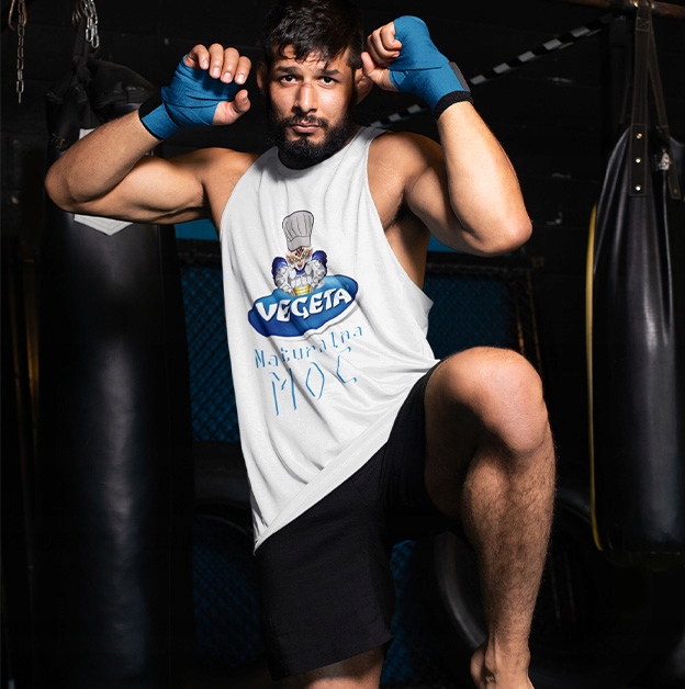 TANK TOP DRAGONBALL NATURALNA MOC Rozmiar L