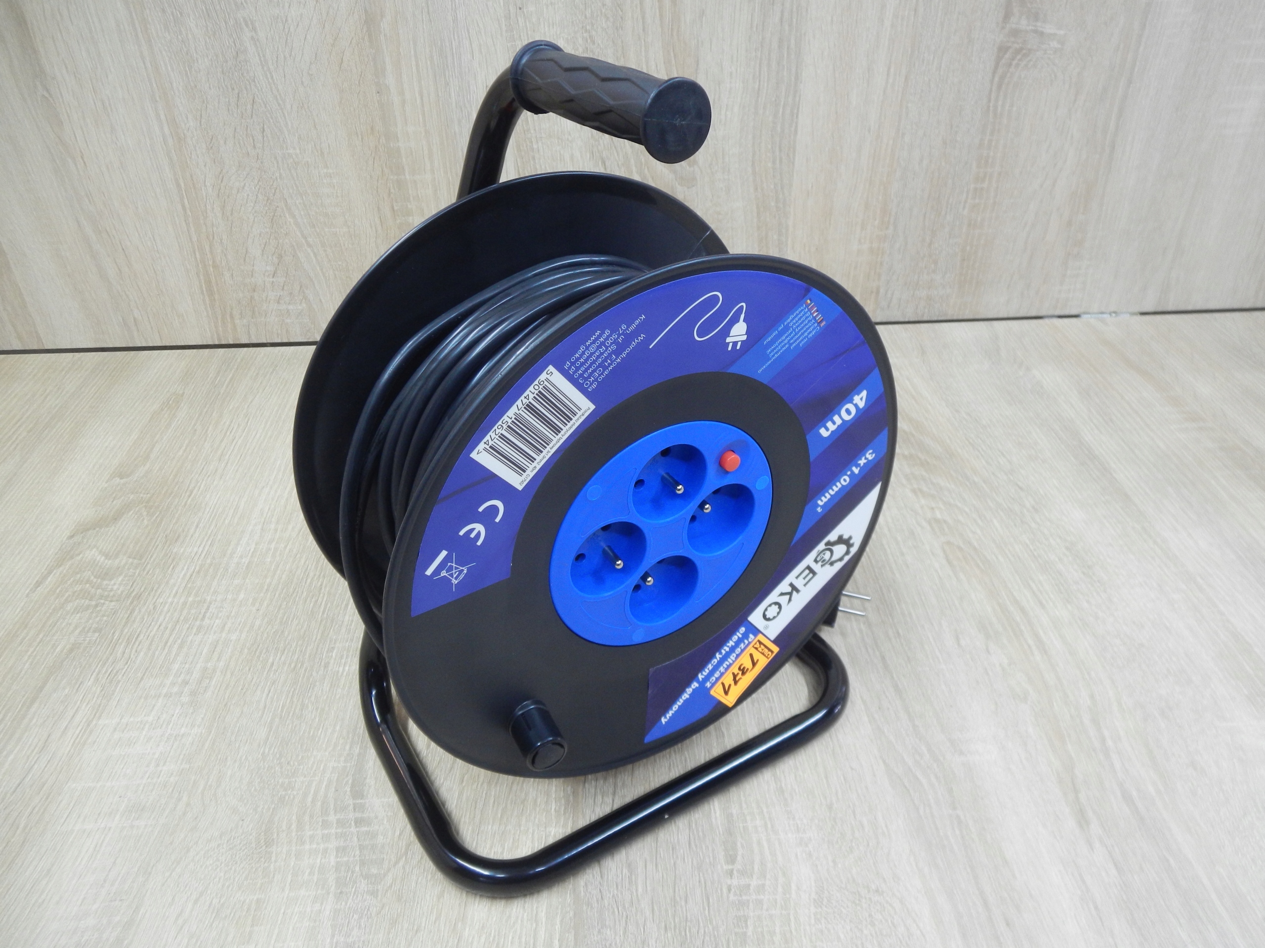 przedłużacz elektryczny bębnowy 3x1.0mm2  40m  |  G17502 — 7