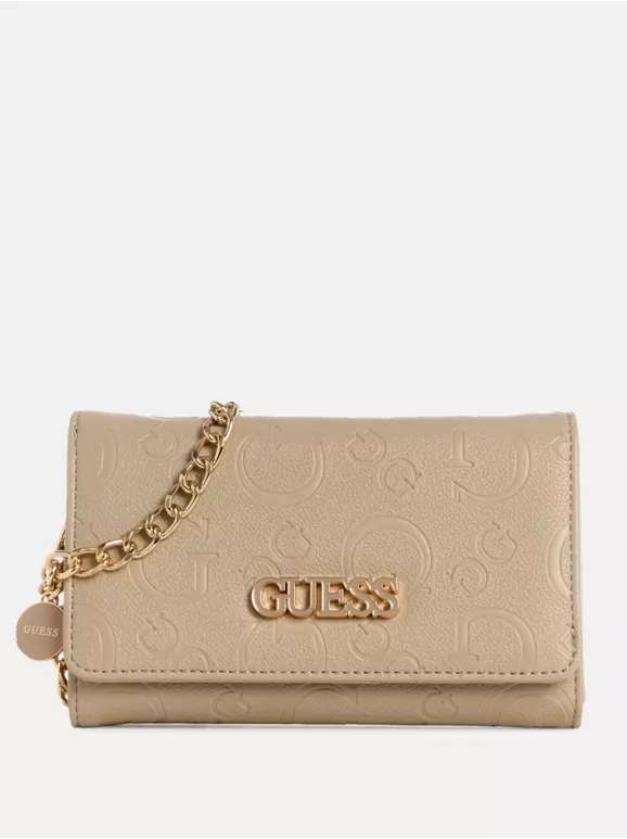 Guess dámská, velká peněženka Amarantha hnědá