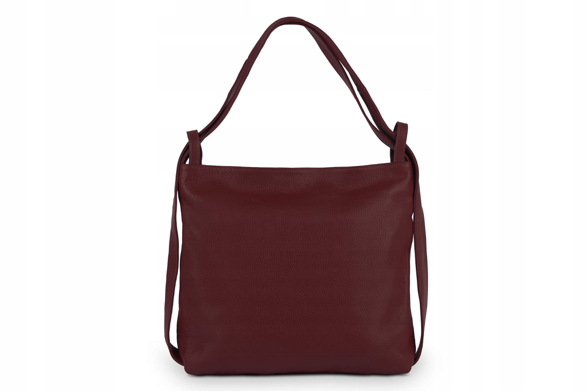 

Torba Plecak Damska Skóra Vera Pelle Zaino Bordowy