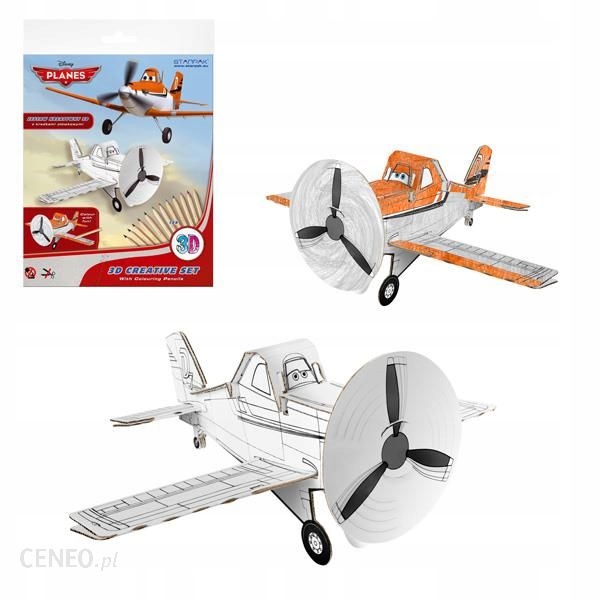 

Zestaw kreatywny Starpak Samoloty 3D + kredki