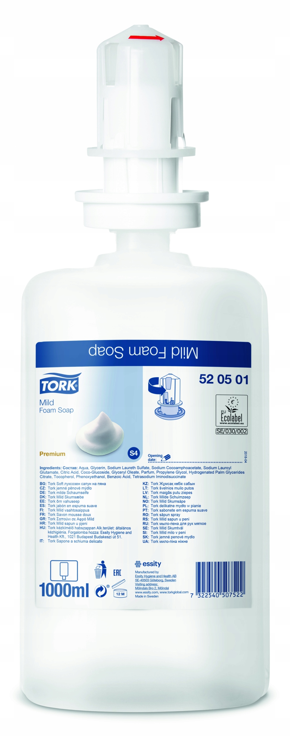 

*** Tork Mydło w pianie 520501 1L wkład ***